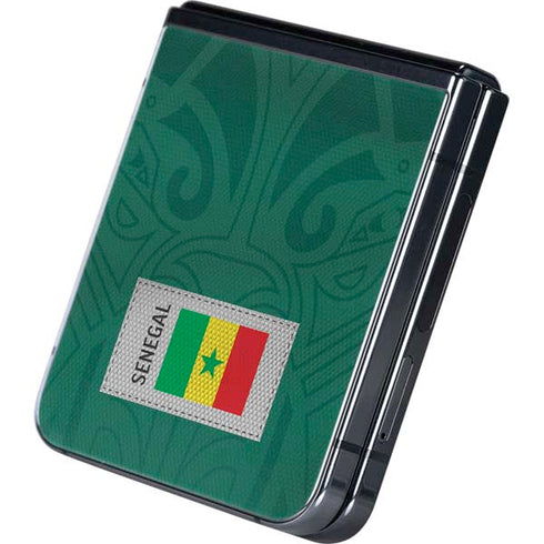 Senegal Soccer Flag Galaxy Z Flip5 5G Skin